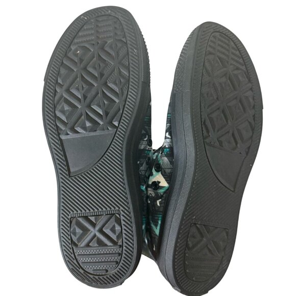 RAAD Aqua Pattern High Top Sneakers Graffiti Retro 6.5M 8W Athletic Shoe Skater - Picture 6 of 11